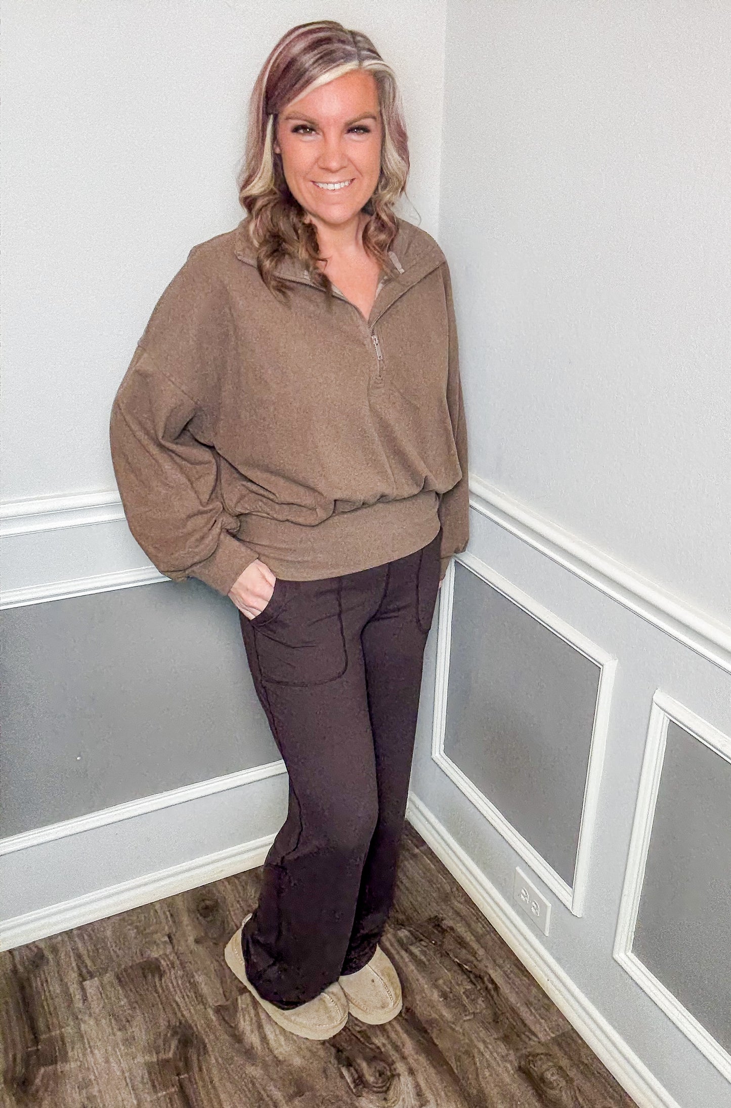 Butter Soft Straight Yoga Pants |French Press|