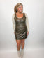 Faux Leather Dress