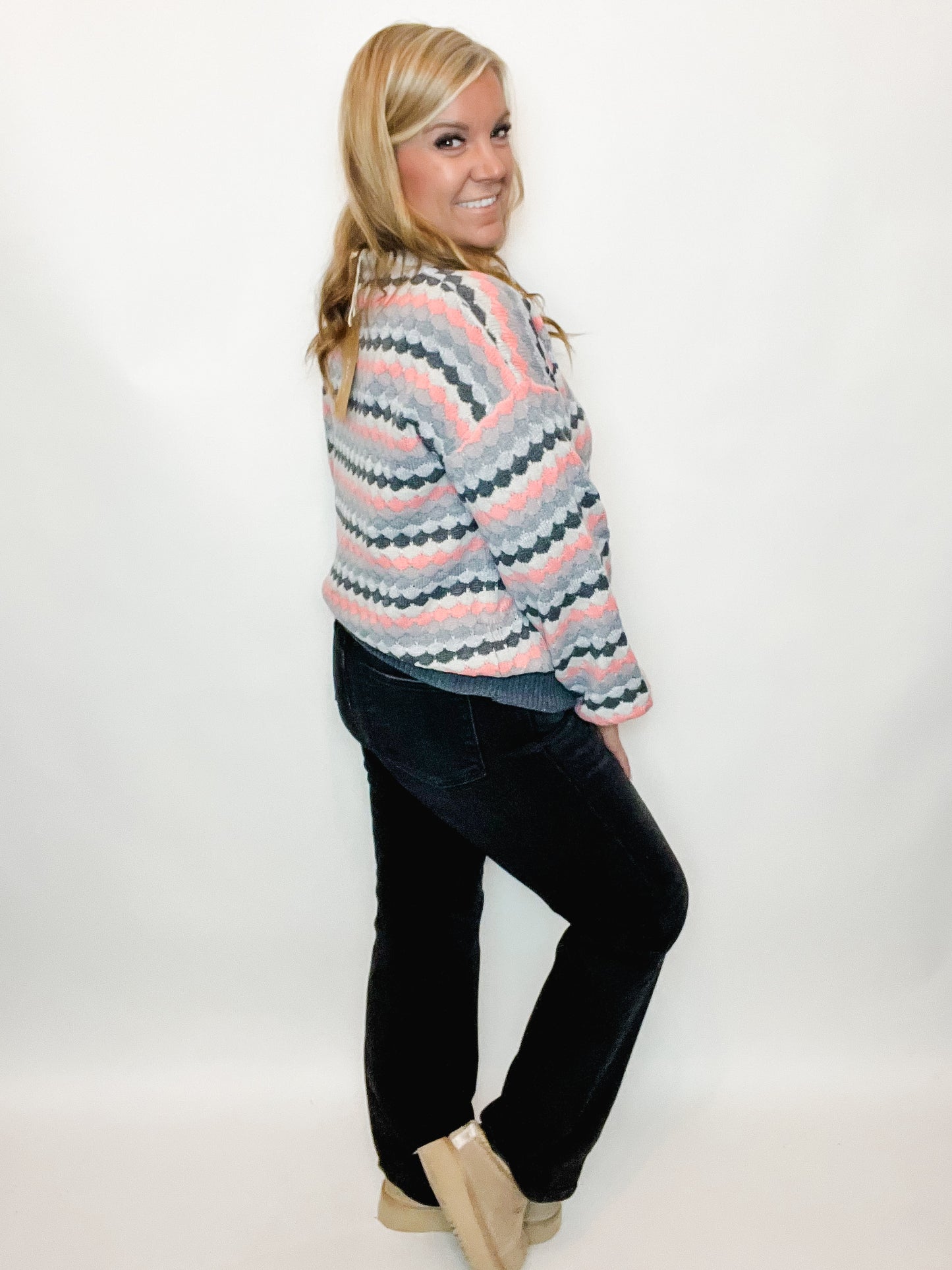 Striped Dot Multicolor Sweater