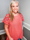 Embroidered Linen Top