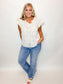 Judy Blue Straight Destroyed Hem Jeans