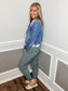 Cuffed Essential High Waisted Joggers |OCEAN|