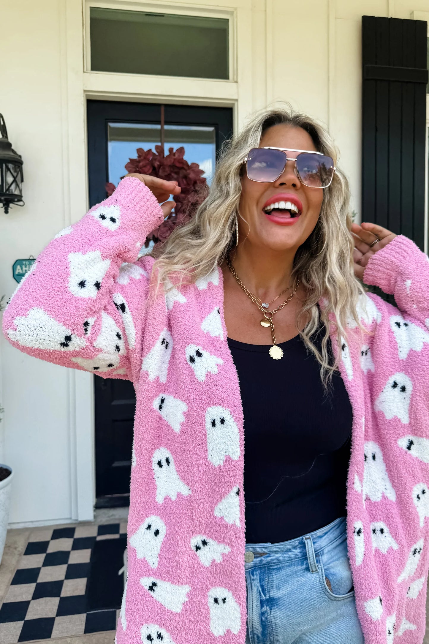 Pink Halloween Cloud Cardigan PREORDER