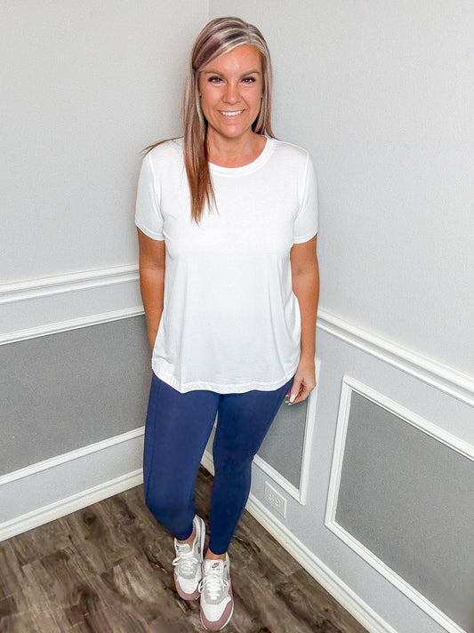 Viscose Modal Short Sleeve Top