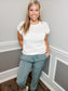 Cuffed Essential High Waisted Joggers |OCEAN|