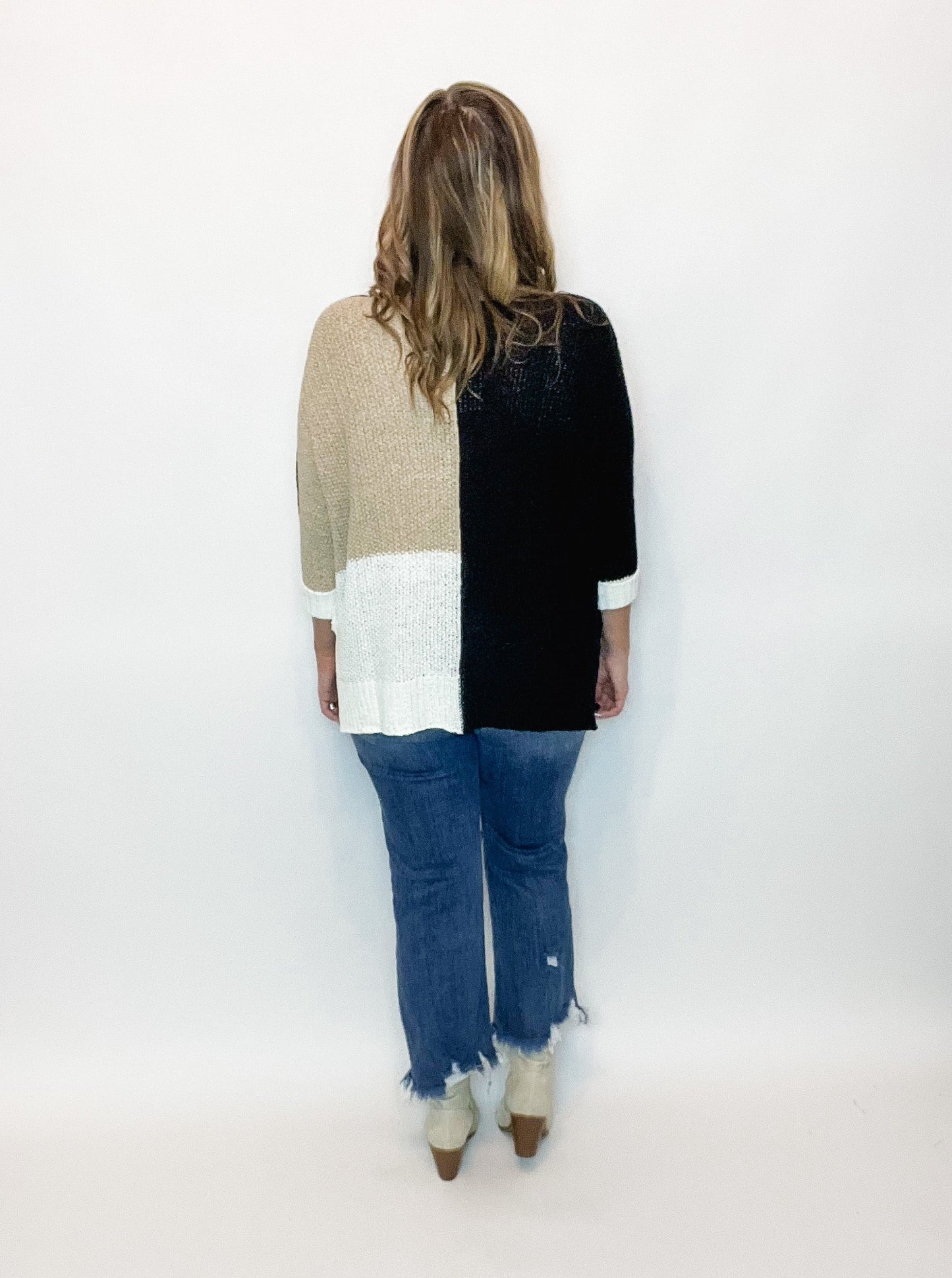 Color Block Knit Sweater