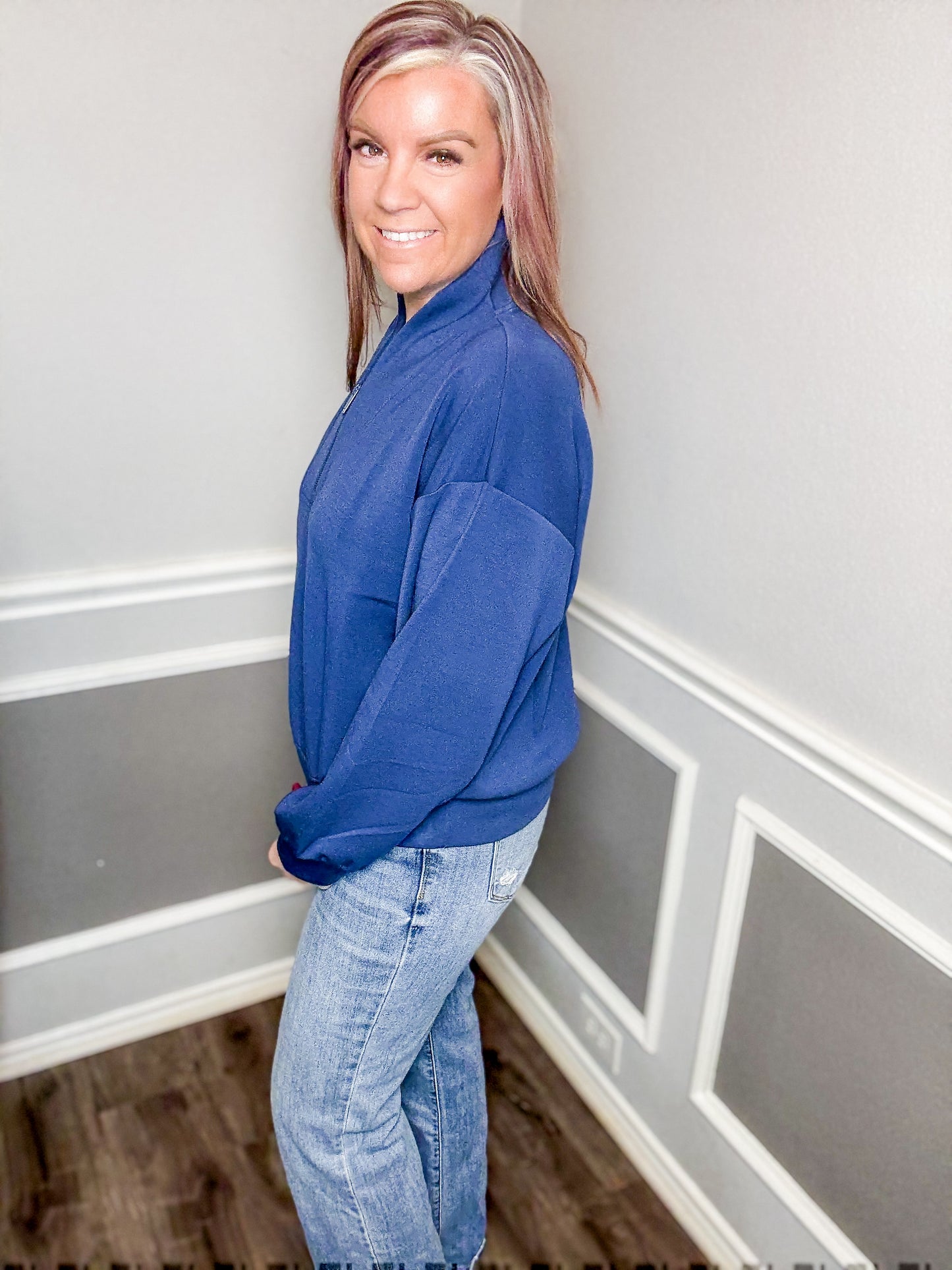 Scuba Luxe Pullover |NAVY|