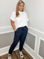 Cuffed Essential High Waisted Joggers |BLACK|