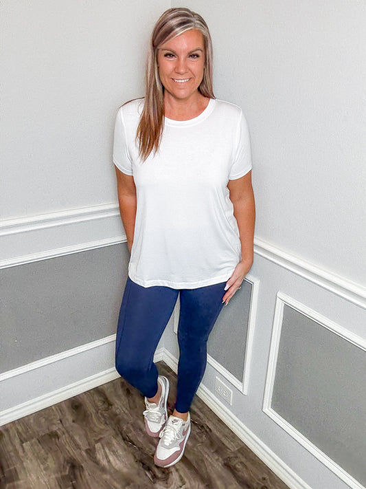 Butter Leggings with Pockets |NAVY|