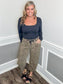 Denim Leopard Barrel Jeans