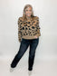 Leopard Mock Neck Sweater