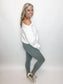 Fleece Off the Shoulder Sweatshirt