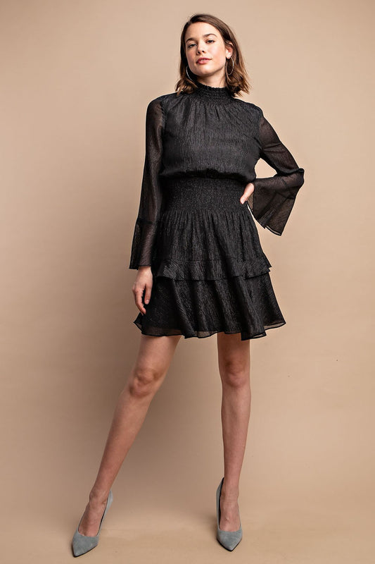 Metallic Tiered Dress - 1 large left