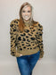 Leopard Mock Neck Sweater