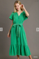 Mineral Wash Midi Dress |GREEN|