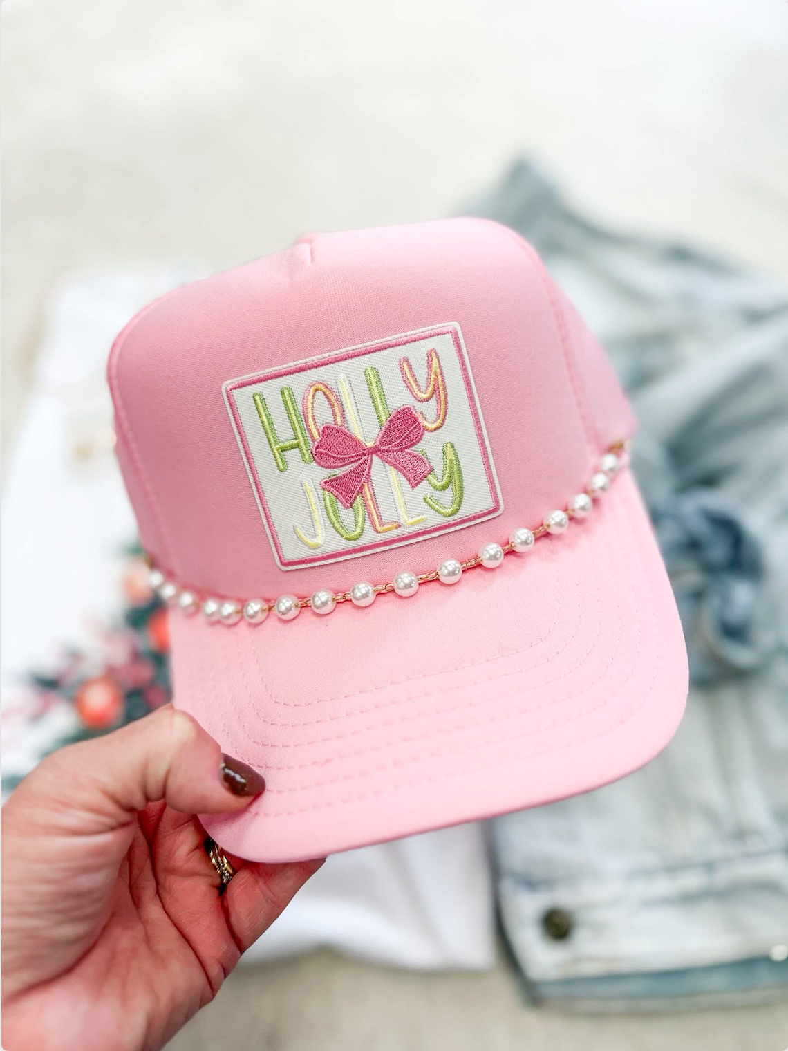 Holly Jolly Trucker Hat