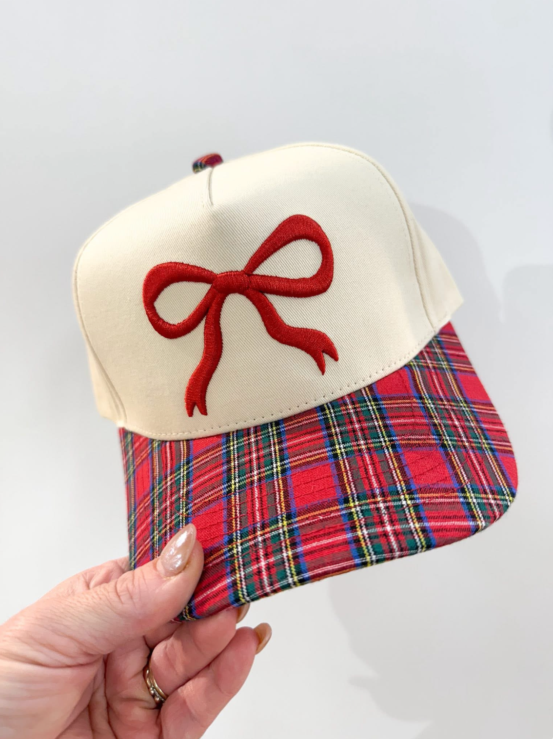 Christmas Bow Trucker Hat