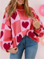 Checkered Heart Sweater