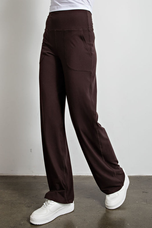 Butter Soft Straight Yoga Pants |French Press|