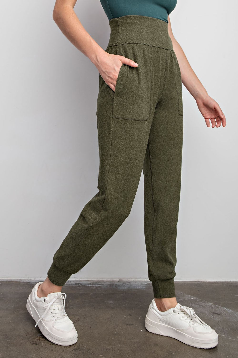 RIb Brush Joggers |Olive|