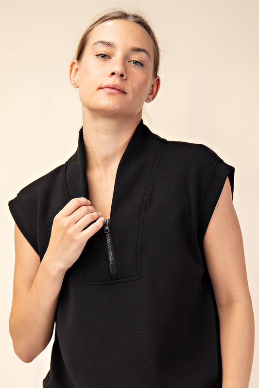 Modal Scuba Luxe V-neck Sleeveless Top
