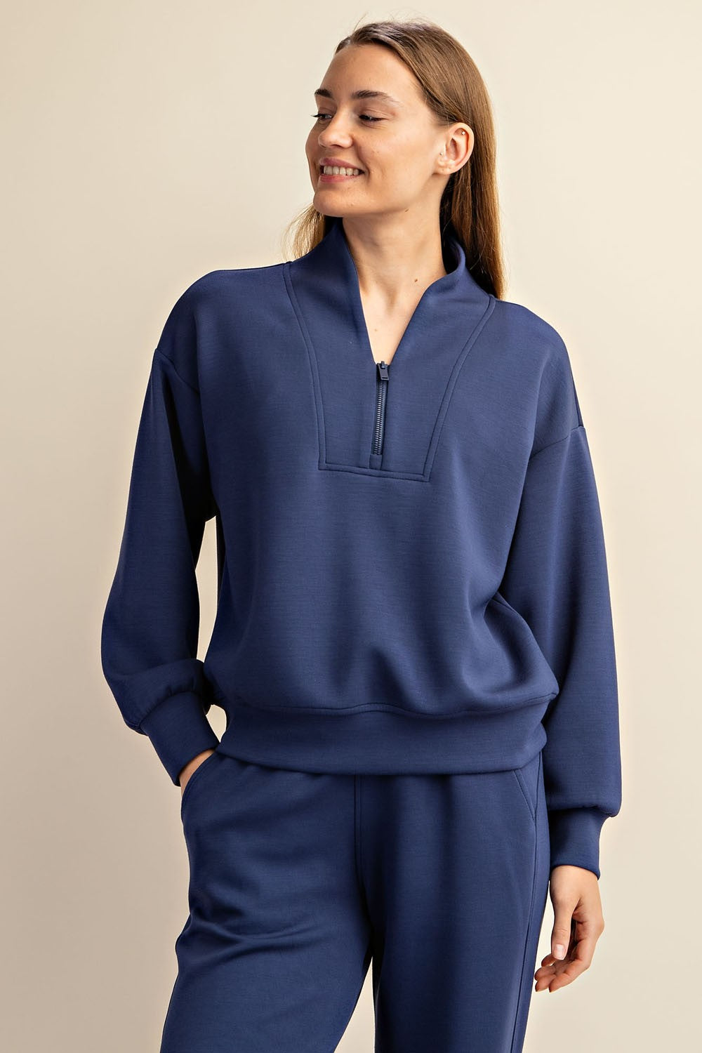 Scuba Luxe Pullover |NAVY|