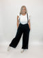 Woven Suspender Style Jumpsuit