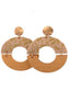 Two Tone Circle Earrings