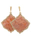 Rose Shell Dangle Earrings